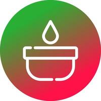 Aromatic Candle Creative Icon Design vector