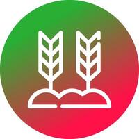 Wheat Creative Icon Design vector