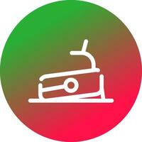 Treadmill Creative Icon Design vector