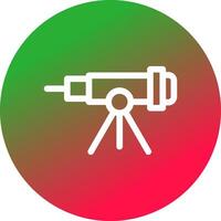 diseño de icono creativo de telescopio vector