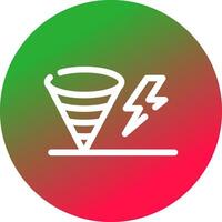 Tornado Creative Icon Design vector