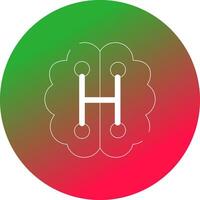 Humanoid Robot Creative Icon Design vector