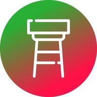 Stool Creative Icon Design vector