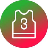 Basketball Jersey Creative Icon Design vector