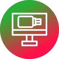 USB Drive Creative Icon Design vector