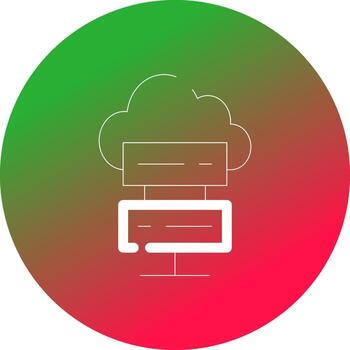 Cloud Computing Creative Icon Design vector