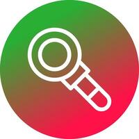 Magnifying Glass Creative Icon Design vector