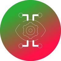 Robotics Eye Creative Icon Design vector