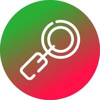 Magnifying Glass Creative Icon Design vector