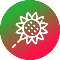 diseño de icono creativo de girasol vector