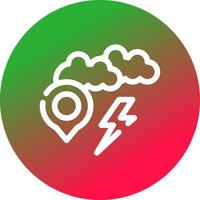 tormenta ubicación creativo icono diseño vector
