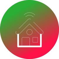 Smart Home Creative Icon Design vector