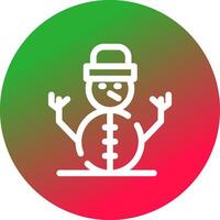 Snowman Creative Icon Design vector