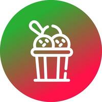 Ice Cream Creative Icon Design vector