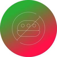 No Food Creative Icon Design vector