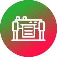 Plotter Creative Icon Design vector