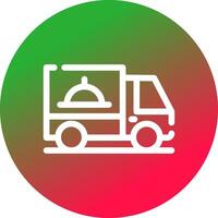 Delivery Van Creative Icon Design vector