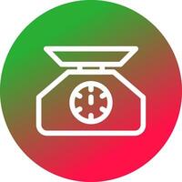 diseño de icono creativo de escala de peso vector