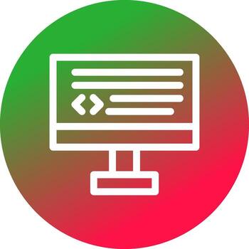 diseño de icono creativo de codificación vector