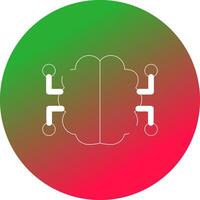 Neurons Circuit Creative Icon Design vector