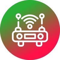 Wifi Router Creative Icon Design vector