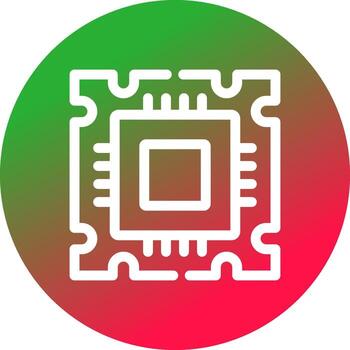 diseño de icono creativo del procesador vector