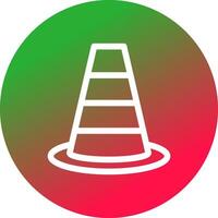 Traffic Cone Creative Icon Design vector