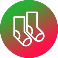 diseño de icono creativo de calcetines vector