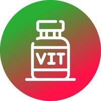 diseño de icono creativo de vitaminas vector