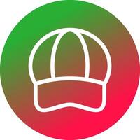 diseño de icono creativo de gorra vector