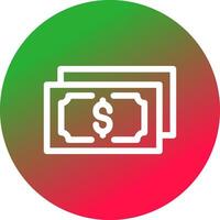 diseño de icono creativo de dinero vector