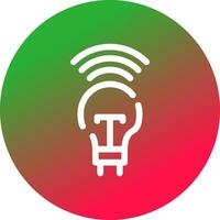 Smart Bulb Creative Icon Design vector