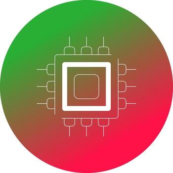 diseño de icono creativo del procesador vector