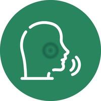 Speaking Creative Icon Design vector