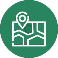Map Creative Icon Design vector