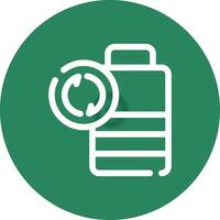 Battery Recyclings Creative Icon Design vector