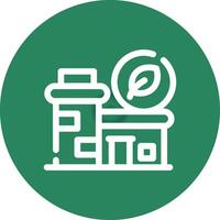 Eco Factory Creative Icon Design vector