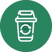 Trash Recycle Creative Icon Design vector