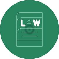 Law Book Creative Icon Design vector