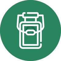 Milk Jar Creative Icon Design vector