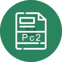 PC2 Creative Icon Design vector