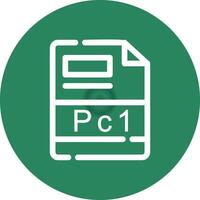 PC1 Creative Icon Design vector