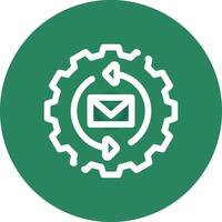 Marketing Automation Creative Icon Design vector