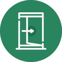 Exit Creative Icon Design vector