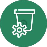 Waste Creative Icon Design vector