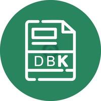 dbk creativo icono diseño vector