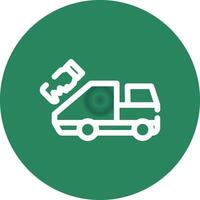 Garbage Truck Creative Icon Design vector