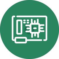 Circuit Board Creative Icon Design vector