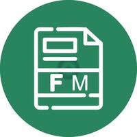 FM Creative Icon Design vector