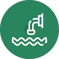 diseño de icono creativo de aguas residuales vector